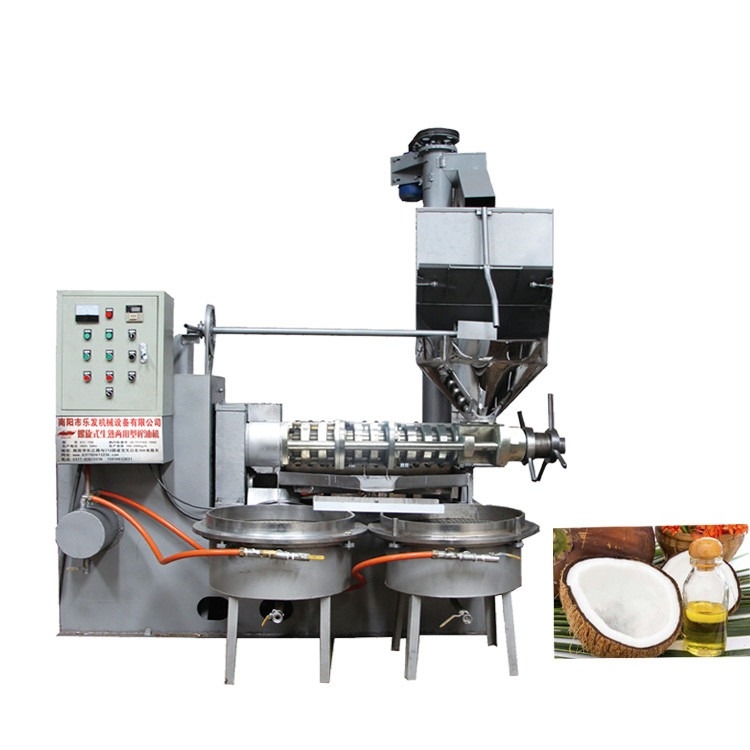 Machine de presse d'huile de noix de coco de la vis 6YL-120 310 kg/h heures avec L type alimentation de graine