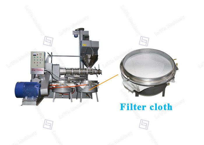 Machine de presse d'huile de noix de coco de la vis 6YL-120 310 kg/h heures avec L type alimentation de graine