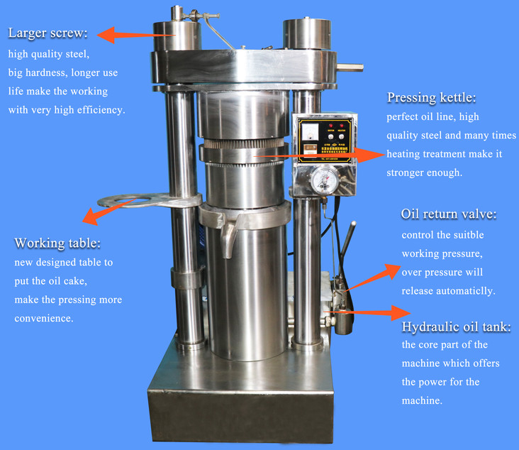 Equipement d'extraction d'huile de beurre de cacao 220V/380V Pour les équipements de pressage d'huile de cacao liquide