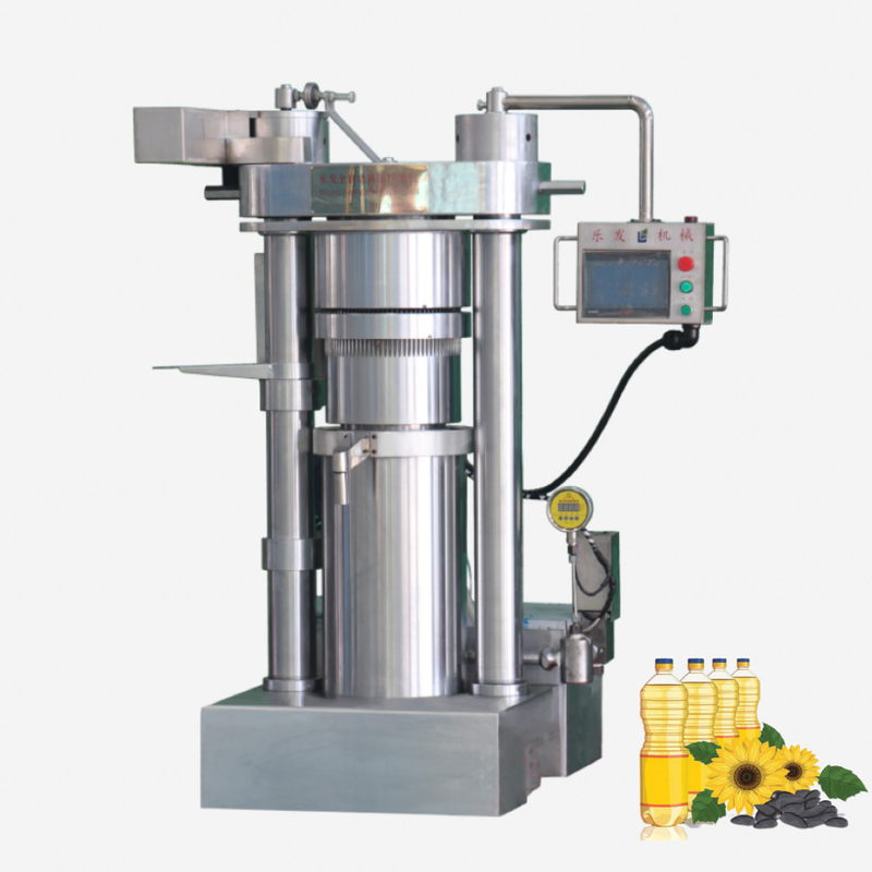 Presse à froid entièrement automatique Presse à huile hydraulique 60Mpa Machines commerciales de fabrication d'huile alimentaire Machines industrielles d'extraction d'huile de sésame de noix de coco